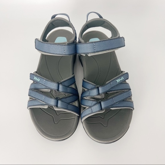 Teva Women's Tirra Blue Grey Black Bering Sea Sport Hiking Summer Sandals 6 NEW - Picture 4 of 12